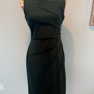 Calvin Klein Elegant Black Midi Dress